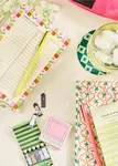 Checkered Flower Daily Planner Notepad - One & Only Paper