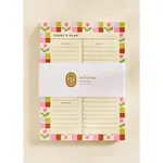 Checkered Flower Daily Planner Notepad - One & Only Paper