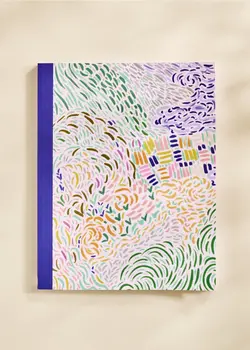 Brushstroke Garden Lined Journal