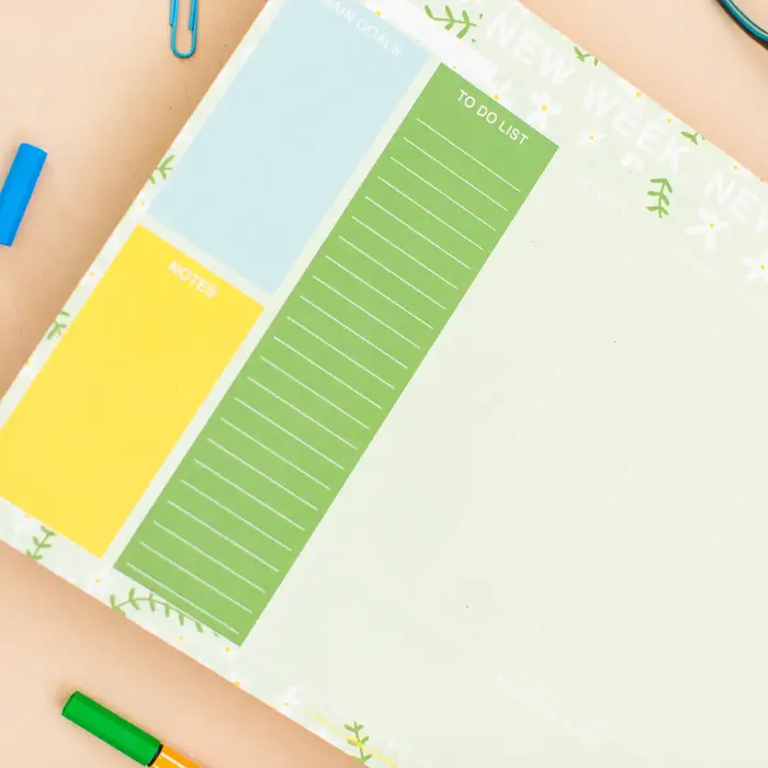 New Week, New Plans Notepad - Little Lovelies