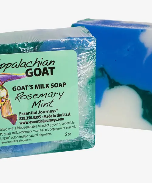 Rosemary Mint Goats Milk Soap Slice