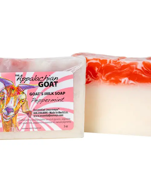 Peppermint Goats Milk Soap Slice