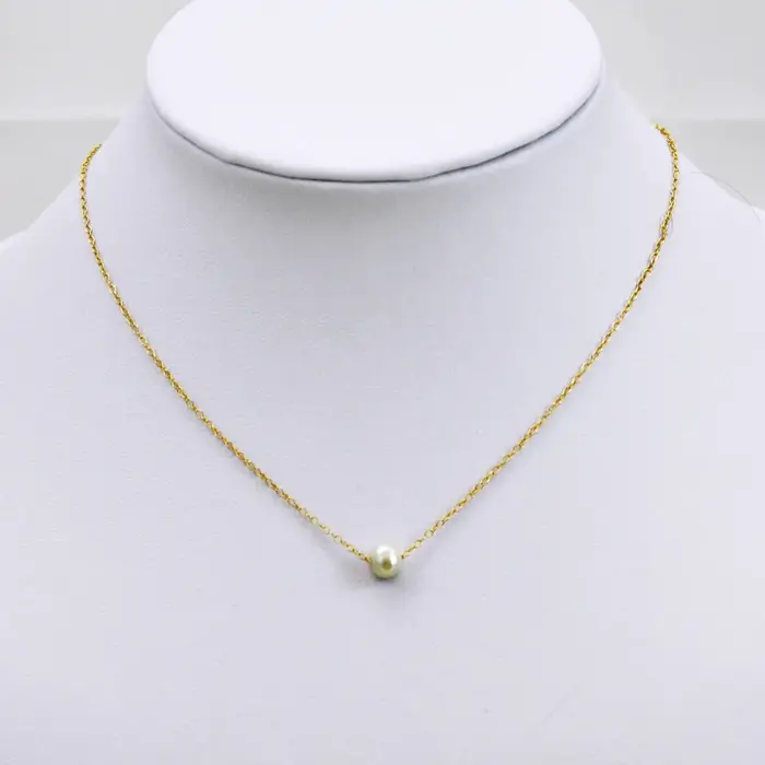Pearl Solitaire Necklace - The Pearled Squirrel