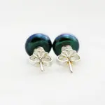 Midnight Black Pearl Studs - The Pearled Squirrel