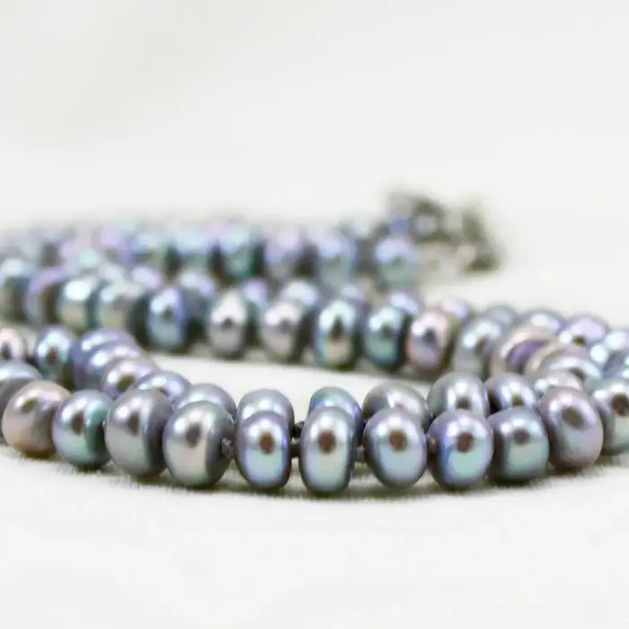 Grey Freshwater Pearl Necklace - The Pearled Squirrel