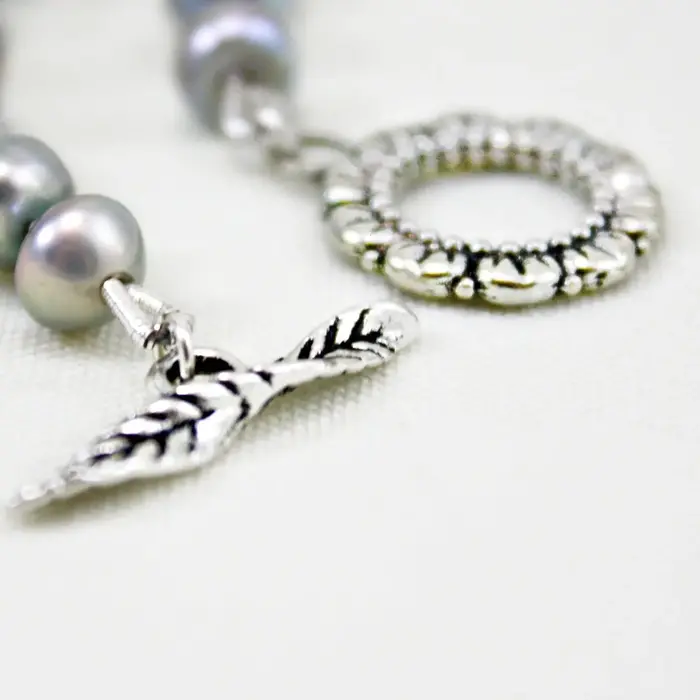 Grey Freshwater Pearl Necklace - The Pearled Squirrel