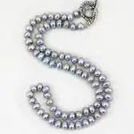 Grey Freshwater Pearl Necklace - The Pearled Squirrel
