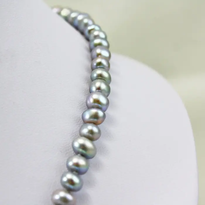 Grey Freshwater Pearl Necklace - The Pearled Squirrel