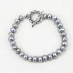 Gray Pearl Bracelet - The Pearled Squirrel