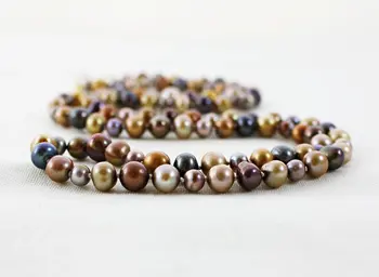 Boho Multicolor Pearl Necklace