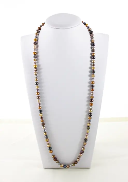 Boho Multicolor Pearl Necklace - The Pearled Squirrel