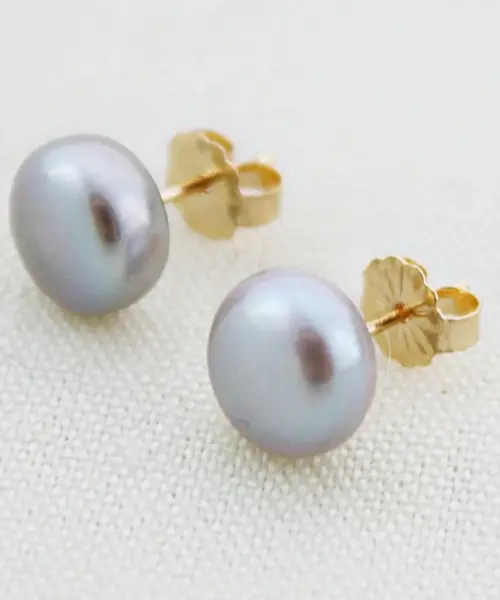 Cirrus Gray Pearl Studs