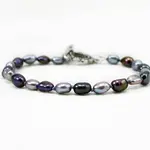 Black and Gray Pearl Bracelet - The Pearled Squirrel