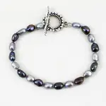 Black and Gray Pearl Bracelet - The Pearled Squirrel