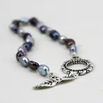 Black and Gray Pearl Bracelet - The Pearled Squirrel