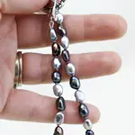 Black and Gray Pearl Bracelet - The Pearled Squirrel