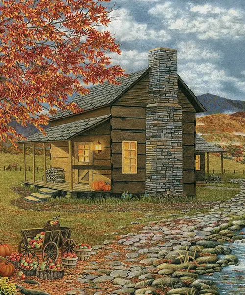 A Smoky Mountain Harvest 1000 Piece Puzzle