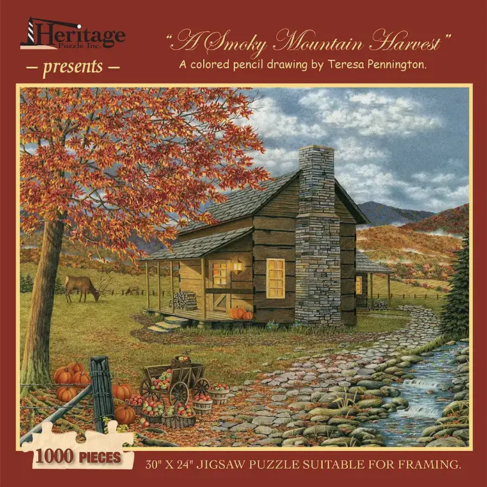 A Smoky Mountain Harvest 1000 Piece Puzzle - Heritage Puzzle