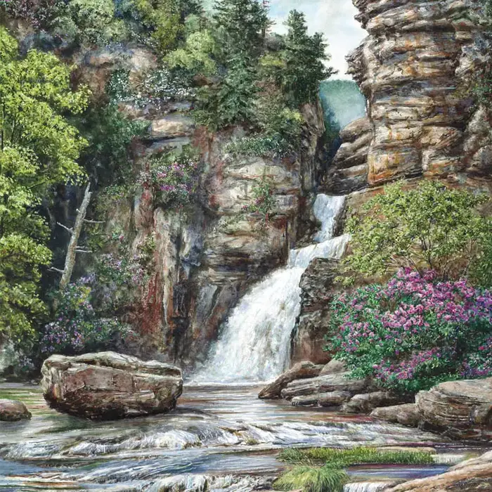 Linville Falls Puzzle - Heritage Puzzle