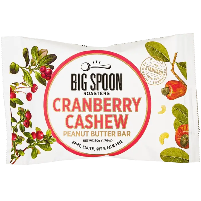 Cranberry Cashew Peanut Butter Bar - Big Spoon Roasters