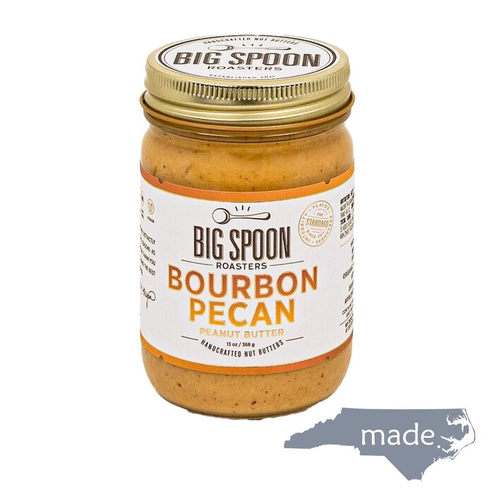 Bourbon Pecan Peanut Butter - Big Spoon Roasters 13 oz