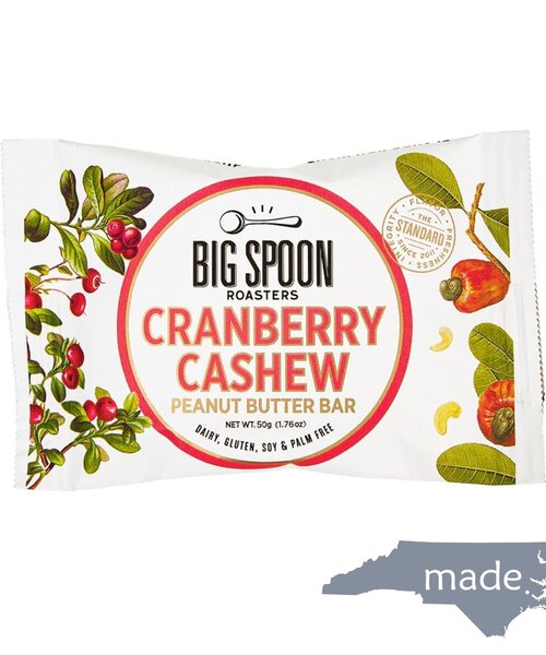 Cranberry Cashew Peanut Butter Bar - Big Spoon Roasters