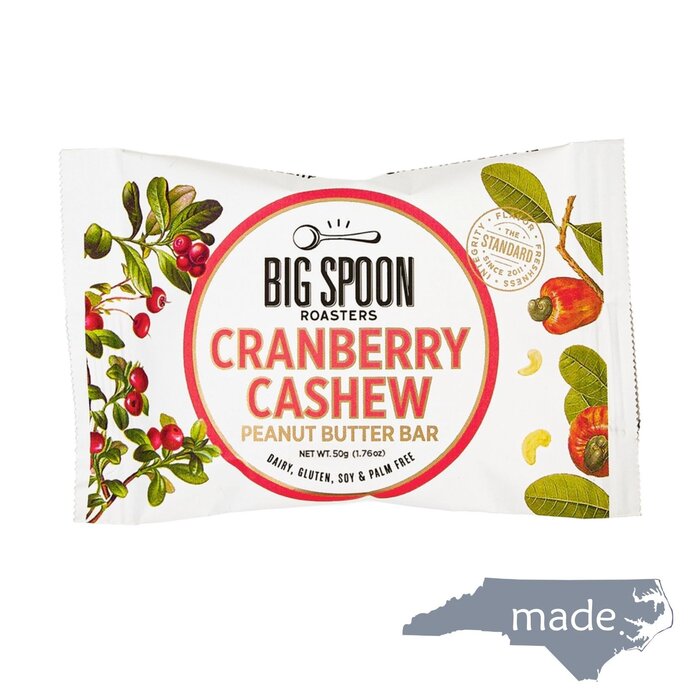 Cranberry Cashew Peanut Butter Bar - Big Spoon Roasters
