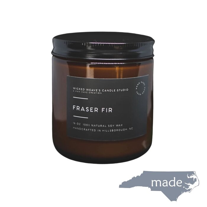 Fraser Fir Soy Wax Candle - Wicked Weave Candle Co