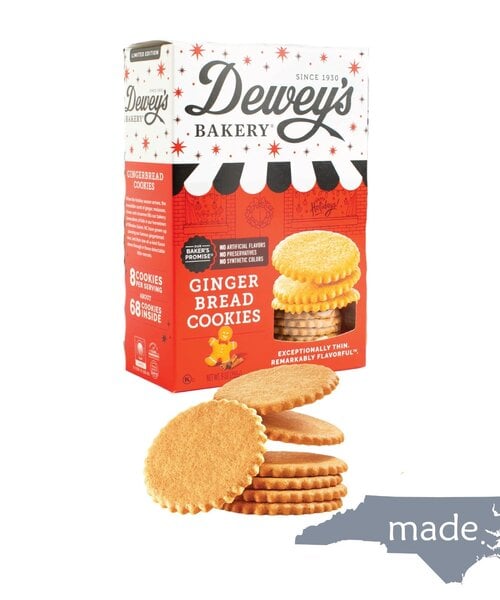 Gingerbread Cookie Thins 9oz - Dewey's Bakery