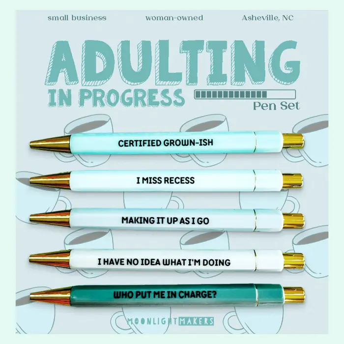 Adulting In Progress Pen Set - Moonlight Makers