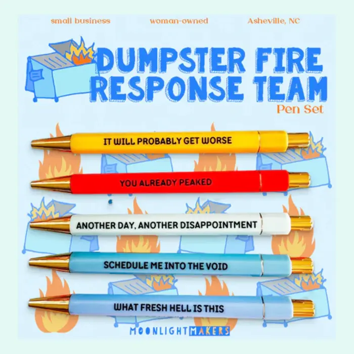Dumpster Fire Response Team Pen Set - Moonlight Makers