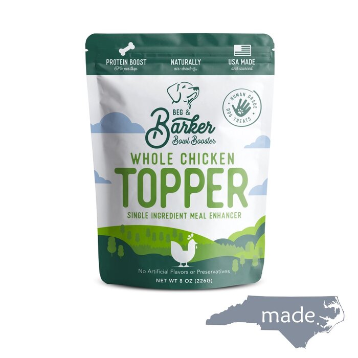 Bowl Boosters Whole Chicken - Beg & Barker Premium Dog Treats 8 oz