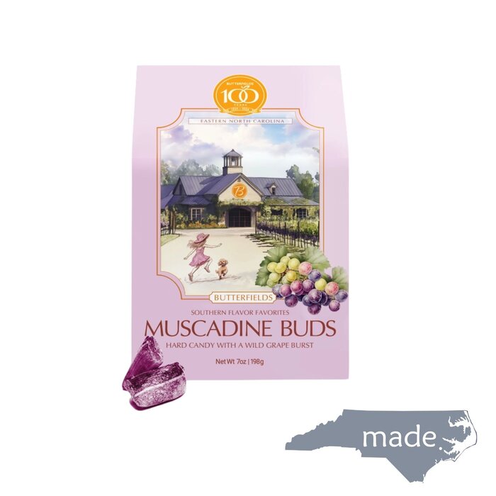 North Carolina Muscadine Buds - Butterfields Candy 7oz