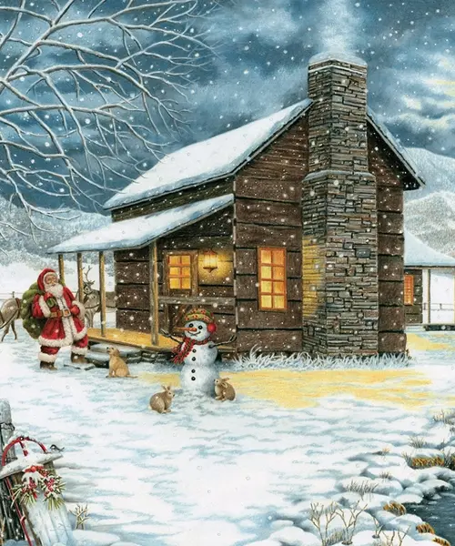 A Smoky Mountain Christmas 1000 Piece - Heritage Puzzle