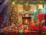 A Cozy Christmas Eve 550 Piece - Heritage Puzzle