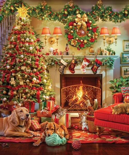 A Cozy Christmas Eve 550 Piece - Heritage Puzzle