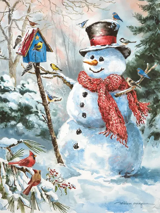 Frosty's Feathered Friends 550 Piece - Heritage Puzzle