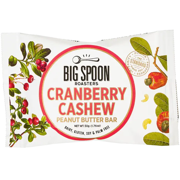 Cranberry Cashew Peanut Butter Bar - Big Spoon Roasters