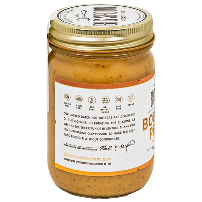 Bourbon Pecan Peanut Butter - Big Spoon Roasters 13 oz.