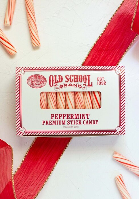 Peppermint Stick Candy - Old School Brand