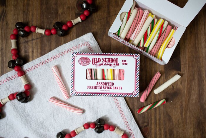 Assorted Old Fashion Stick Candy - Old School Brand