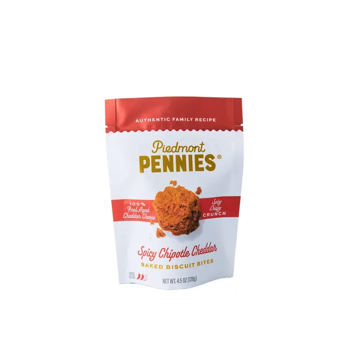 Baked Cheddar Cheese Bites - Piedmont Pennies 4.5 oz. Spicy Chipotle