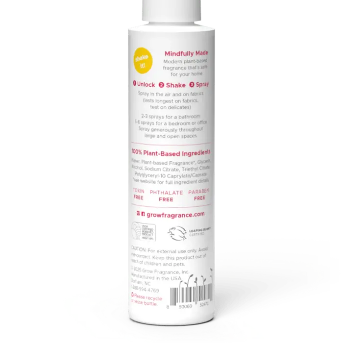 Grow Fabric Spray - Grow Fragrance Vanilla Peppermint