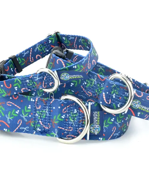 5/8" EarthStyle Kiss The Dog Martingale Collar (14-18 inch)