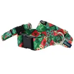 1.5 in. EarthStyle Christmas Patchwork Side Release Collar - 2 Hounds Design