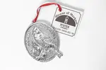 Oval North Carolina Christmas Ornament Cardinal & Dogwood- House of Morgan Pewter