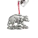 Walking Bear Ornament - House of Morgan Pewter