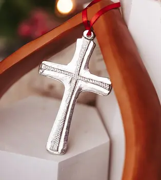 Religious Cross Christmas Ornament