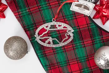 North Carolina Christmas Ornament Oval