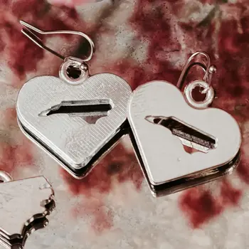 North Carolina Heart Earrings